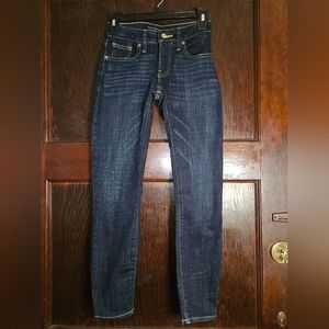 EUC Lucky Brand Dark Wash Skinny Jeans - Size 0 Ankle